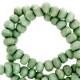 Wooden beads round 6mm Vintage basil green